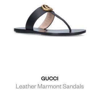 Gucci Leather Marmont Sandal